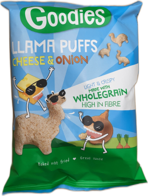 Goodies Llama Puffs ostur og laukur 30 g