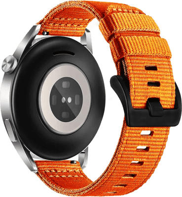 22mm ól fyrir snjallúr (W070) - Appelsínugul tau ól