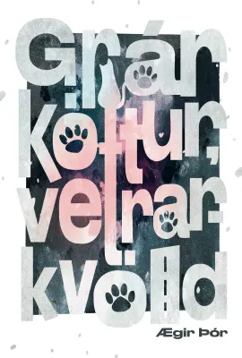 Grár köttur, vetrarkvöld e. Ægi Þór