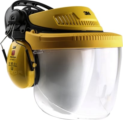 3M Heyrnahlíf og plastskermur