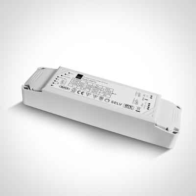 89075L 75W 24V DC 1-10V & Push to Dim dimmable constant voltage driver, IP20.