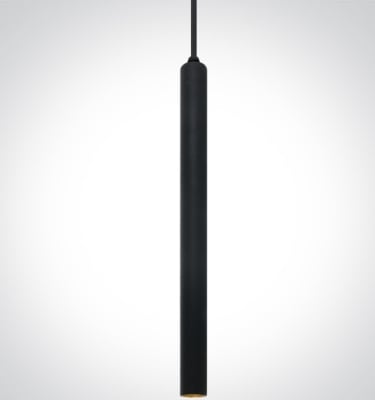 8W COB LED Black body Brass reflector pendant
