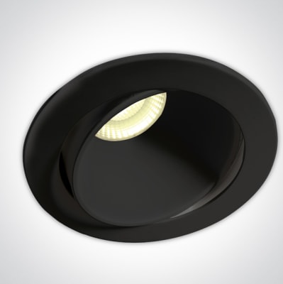 8w dark light stillanlegt svart