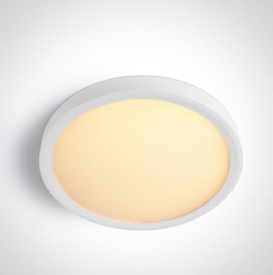 Slim loftljós hvítt 18cm