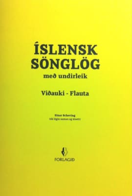 Íslensk sönglög – viðauki, flauta