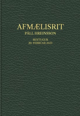 Afmælisrit: Páll Hreinsson sextugur 20. febrúar 2023