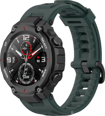 Amazfit T-Rex/T-Rex Pro - Dökkgræn sílíkon ól