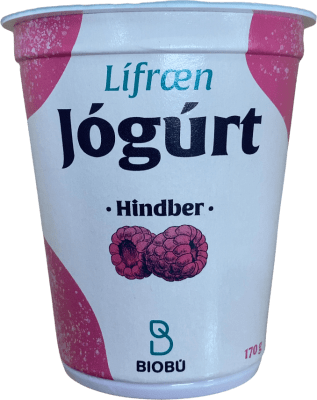 Biobú Lífræn Jógúrt Hindber 170 g