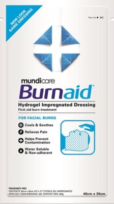 BURNAID 40x30 andlitsmaski steril