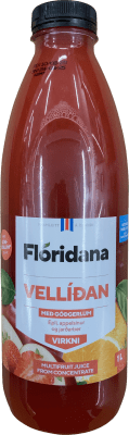 Flóridana Vellíðan með góðgerlum Epli, appelsínur og jarðarber 1000 ml