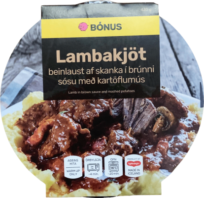 Bónus Lambakjöt í brúnni sósu með kartöflumús 430 g