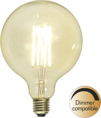 Decoration LED Clear G125 E27 2100K 320lm Dimmer comp.
