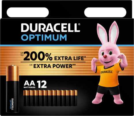 Duracell Optimum Rafhlöður - AA 12 stk