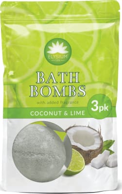 Elysium spa bað bombur coconut & lime 3 x 50 gr