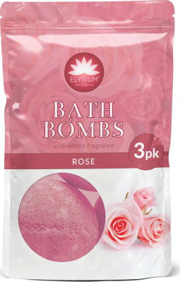 Elysium spa bleikar bað bombur rose 3 x 50 gr