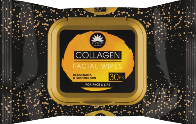 Elysium spa collagen blautþurrkur fyrir andlit 30 stk