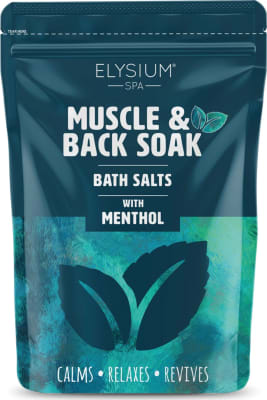 Elysium spa vöðva og bak baðsölt með menthol 450 gr