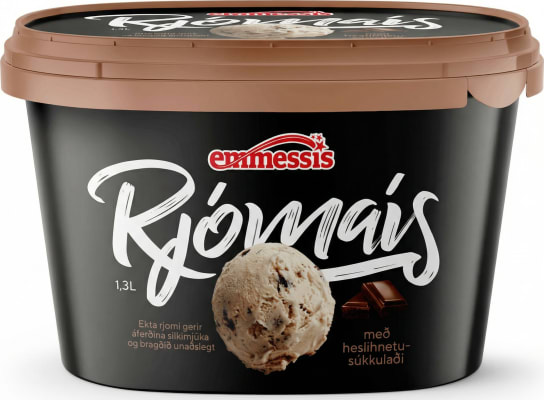 Emmessís Rjómaís heslihnetusúkkulaði 1,3 ltr