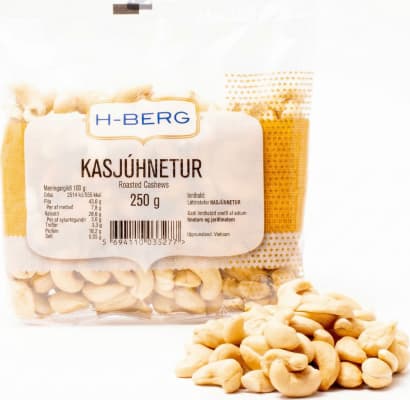 H-Berg cashew hnetur 250 gr