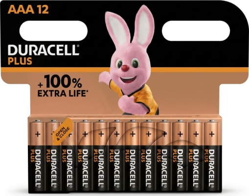 Duracell plús AAA 12 stk