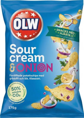 Owl snakk sour/onion 175 gr