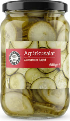 E.s gúrkur sneiðar 680 gr
