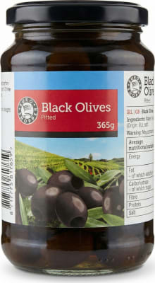 E.s ólífur svartar 365 gr
