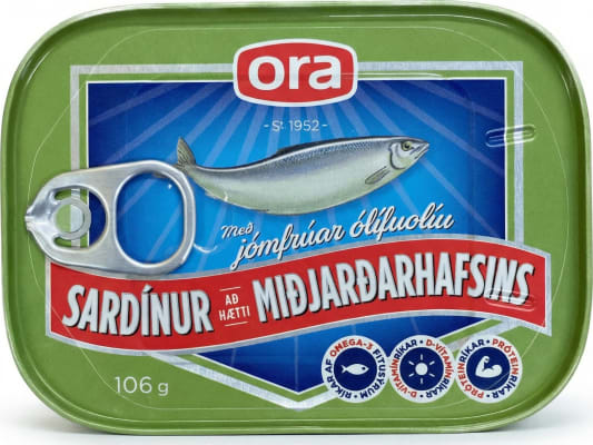 Ora sardínur miðjarðarhafs 106 gr