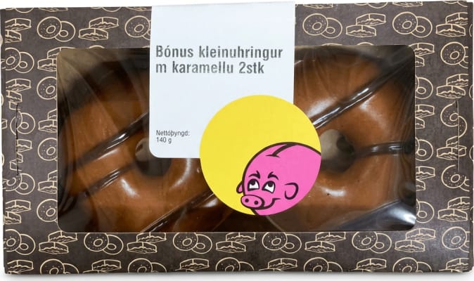 Bónus kleinuhringir karamellu 2 stk 140 gr