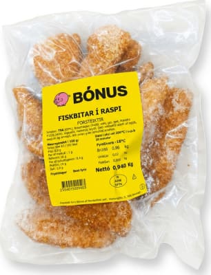 Bónus fiskibitar í raspi ca. 900 gr
