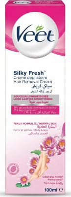 Veet Silky Fresh hárfjarlægingarkrem fyrir líkama og fætur, venjuleg húð, 100 ml