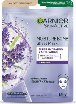 Garnier SkinActive Moisture Bomb ofur rakagefandi lakgríma gegn þreytu 28 g