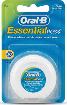 Oral-B Essentialfloss vaxaður tannþráður með myntu 50 m