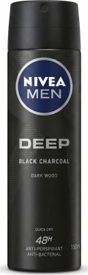 NIVEA Men Deep Black Charcoal Dark Wood svitavörn 150 ml
