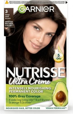 Garnier Nutrisse Ultra Crème 3 Djúpur dökkbrúnn varanleg hárlitun
