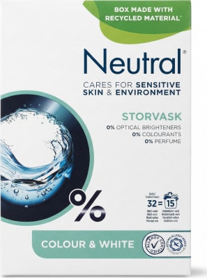 Neutral Storvask lit- og hvítþvottaduft 1.275 kg