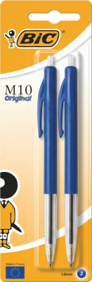 BIC M10 Original útdraganlegur kúlupenni blár 1,0 mm (2 stk)
