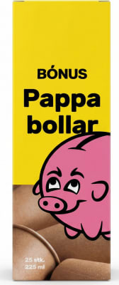 Bónus Pappabollar 225 ml 25 stk