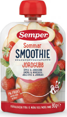 Semper Sommar Smoothie Epli og jarðarber 90 g