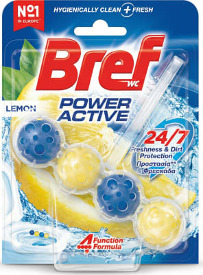 Bref Power Active sítrónu salernisbrúnarkubbur 50 g