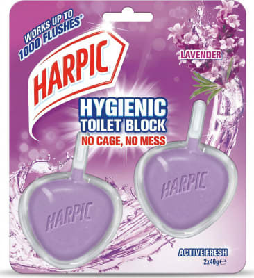 Harpic hreinlætis salernisblokk Active Fresh Lavender 2 x 40 g