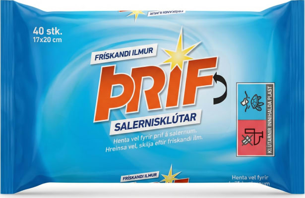 PríF Salernisklútar Frískandi Ilmur 40 stk