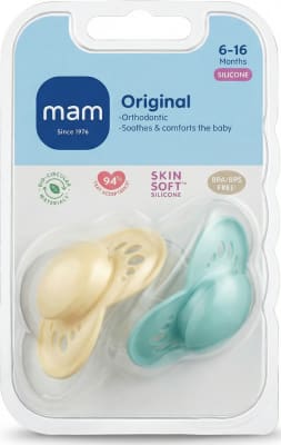 MAM Original réttstöðusnuð úr sílikoni 6–16 mánaða