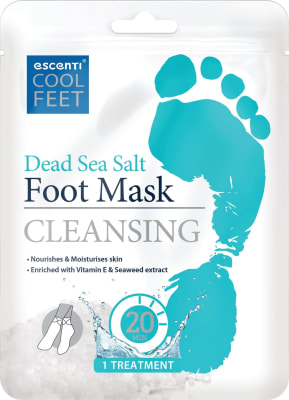 Escenti Cool Feet Dead sea salt fótamaski 1 meðferð í pakka