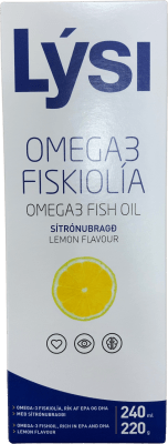 Lýsi Omega-3 Fiskiolía Sítrónubragð 240 ml