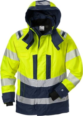 Fristads Airtech skeljajakki  HiViz gul og navy, dömu