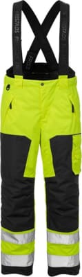 Fristads Airtech vetrarbuxur HiViz gular/svartar