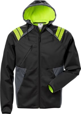 Fristads softshell peysa/jakki með hettu