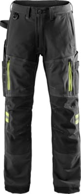 Fristads Tyresta buxur stretch svartar/HiViz gular