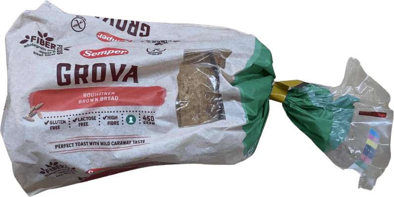 Semper Grova glútenlaust brúnt brauð 450 g